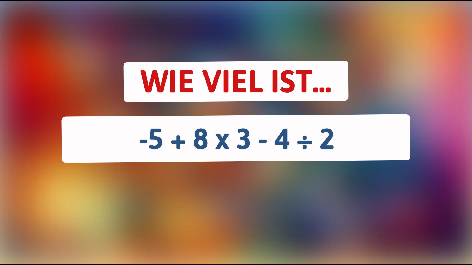 Nur Genies können dieses Mathe-Rätsel in Sekunden lösen: Weißt du die Antwort?"