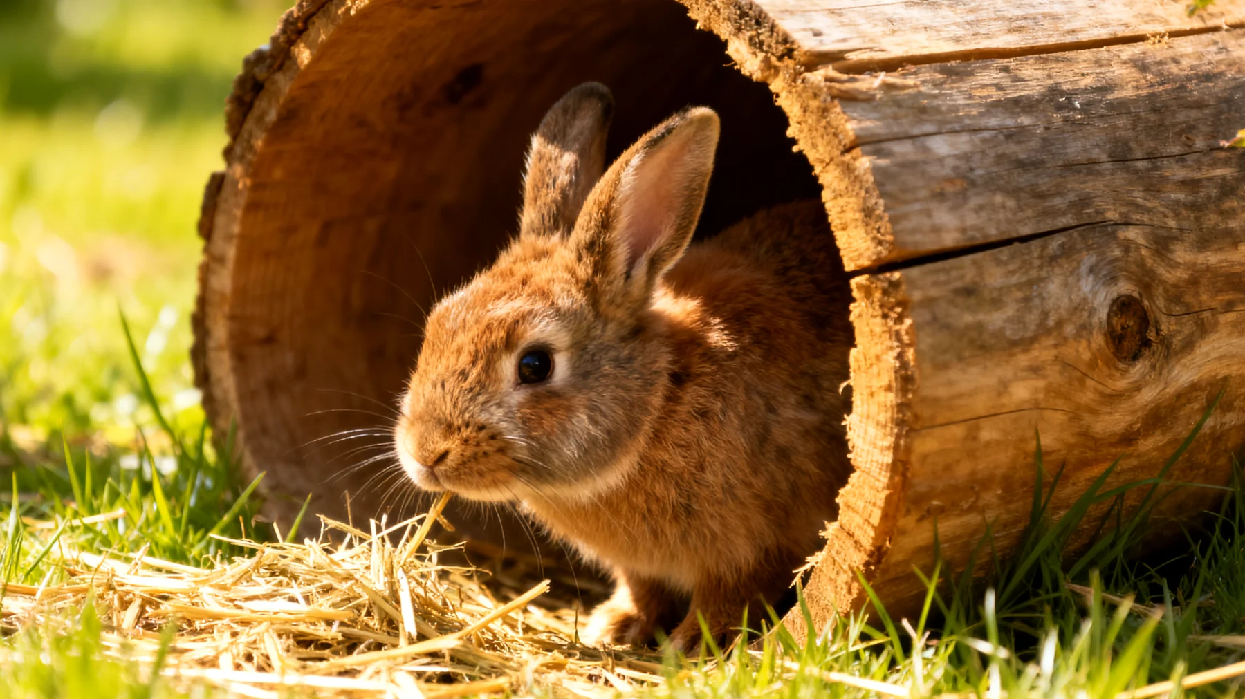 Kaninchen im Garten brauchen abwechslungsreiche und artgerechte Beschäftigungsmöglichkeiten, um Langeweile und Verhaltensstörungen zu vermeiden"