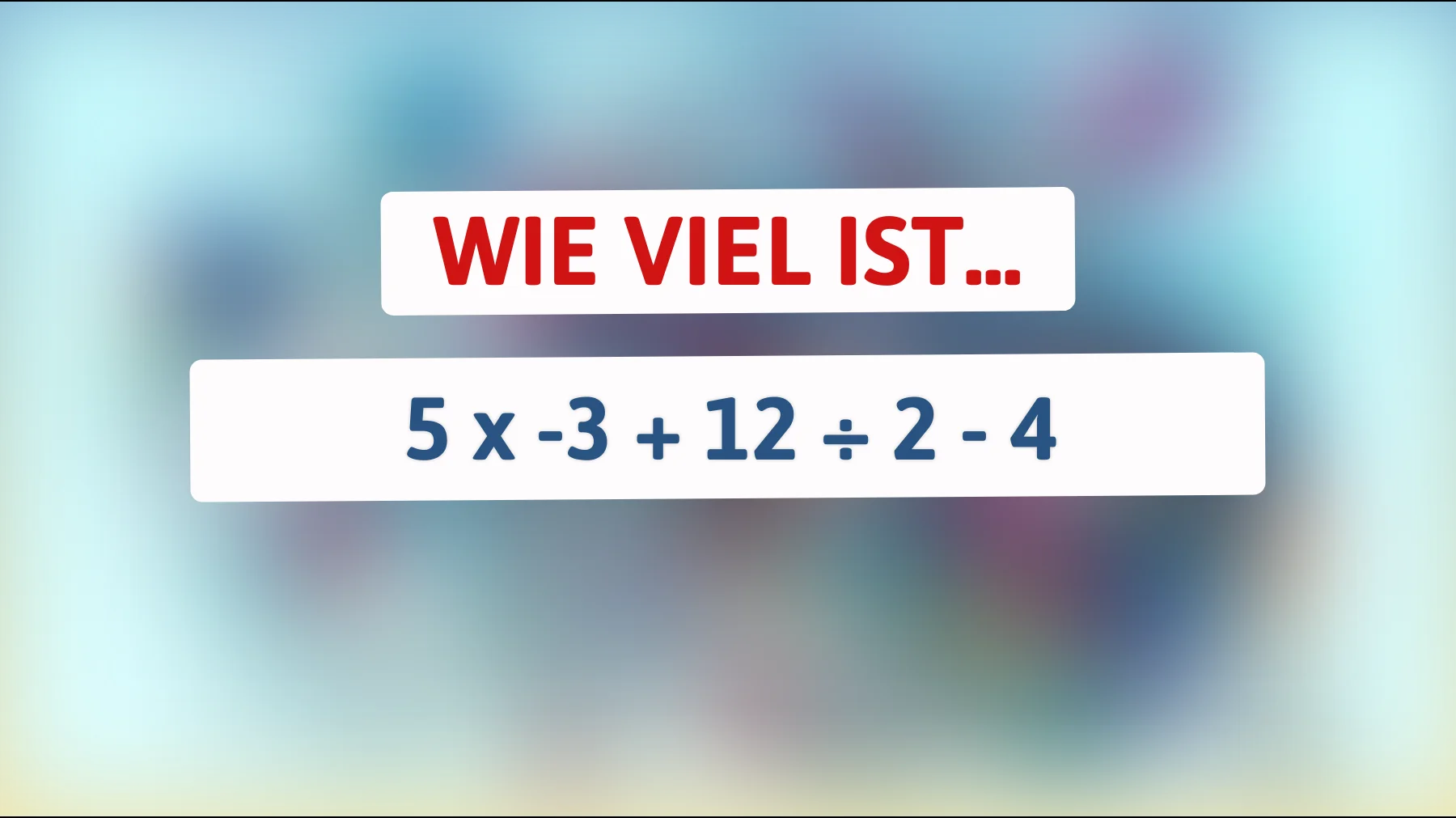 Nur 1% der Menschen können diese mathematische Herausforderung lösen! Bist du einer von ihnen?"